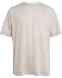 Eleventy - Linen Layered T-Shirt - Lyst
