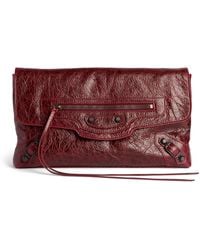 Balenciaga - Lambskin Le City Clutch Bag - Lyst