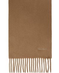 Max Mara　GONG　ウール バラク ラバ　ロゴ Gong logo wool ski mask in brown - Max Mara | Mytheresa