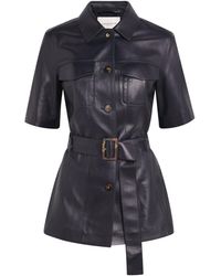 Lafayette 148 New York - Leather Belted Jacket - Lyst