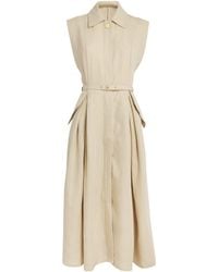 LeKasha - Linen Belted Belek Midi Dress - Lyst