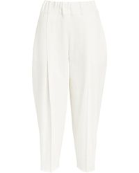 Issey Miyake - Tapered Campagne Wide-leg Trousers - Lyst