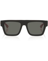 Gucci - Acetate Rectangle Sunglasses - Lyst