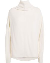 TOTEME - Crepe Cady High Cowl-Neck Blouse - Lyst