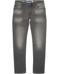 Jacob Cohen - Comfort-Stretch Faded Slim Jeans - Lyst