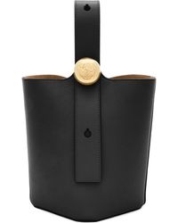 Loewe - Pebble Mini Leather Bucket Bag - Lyst