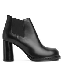 Bottega Veneta - Leather Cliff Chelsea Boots 80 - Lyst