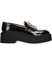 Roger Vivier - Patent Leather Viv' Rangers Loafers - Lyst