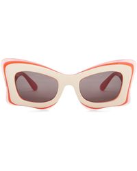 Loewe - X Paula's Ibiza Layered Butterfly Sunglasses - Lyst