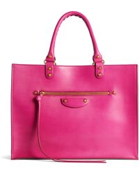 Balenciaga - Large Leather Le City Tote Bag - Lyst