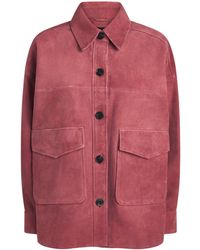 Arma - Lamb Suede Kaylee Shacket - Lyst
