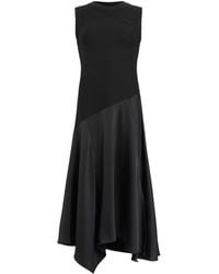 AllSaints - Asymmetric Pia Midi Dress - Lyst