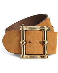 Etro - Suede Studded Wide Belt - Lyst