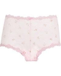Skims - Stretch-Lace Boyshorts - Lyst