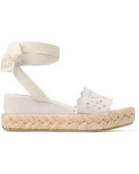 Jimmy Choo - Arlee 60 Leather Wedge Sandals - Lyst