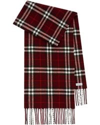 Burberry - Cashmere-Blend Sparkle Check Scarf - Lyst
