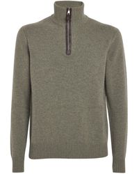 James Purdey & Sons - Cashmere Quarter-zip Sweater - Lyst