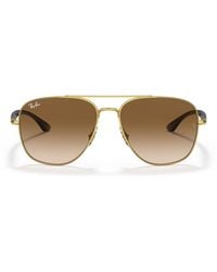 Ray-Ban - Metal Square Sunglasses - Lyst