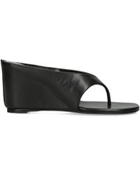 Jude - Leather Yaga Wedge Sandals 85 - Lyst