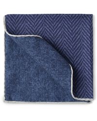 Brunello Cucinelli - Silk Chevron Pocket Square - Lyst