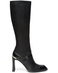 McQueen - Leather Niko Knee-High Boots 95 - Lyst