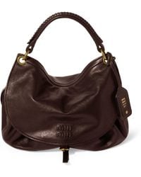 Miu Miu - Leather Rendez-Vous Shoulder Bag - Lyst