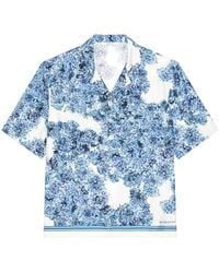 Givenchy - Silk Floral Couture Seam Shirt - Lyst