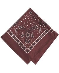 Sandro - Silk Paisley Print Scarf - Lyst