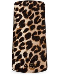 Smythson - Panama Leather Leopard Print Glasses Case - Lyst