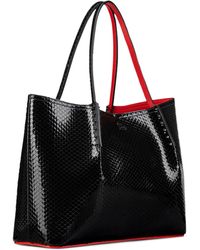 Christian Louboutin - Cabarock Large Patent Leather Tote Bag - Lyst