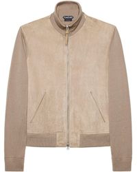 Tom Ford - Virgin Wool Zip-Up Sweater - Lyst