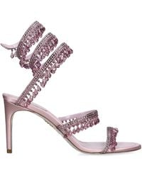 Rene Caovilla - Satin Chandelier Heeled Sandals 80 - Lyst