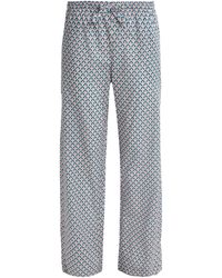 Derek Rose - Cotton Wide-Leg Pyjama Bottoms - Lyst