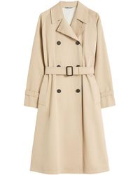 Weekend by Maxmara - Water-Repellent Gabardine Trench Coat With Print - Lyst