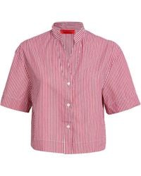 MAX&Co. - Cotton Poplin Cropped Shirt - Lyst