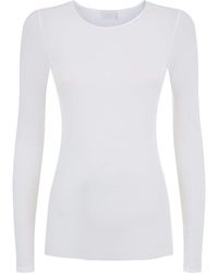 Hanro - Cotton Seamless Long Sleeve Top - Lyst