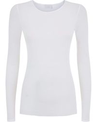 Hanro - Cotton Seamless Long Sleeve Top - Lyst