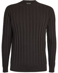 Giorgio Armani - Cotton-cashmere-silk Sweater - Lyst