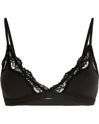 Skims - Fits Everybody Lace-trim Triangle Bralette - Lyst
