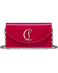 Christian Louboutin - Loubi54 Leather Clutch Bag - Lyst