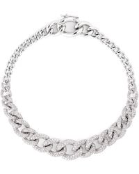 SHAY - And Diamond Gradual Pavé Link Bracelet - Lyst