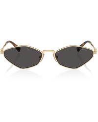 Miu Miu - Mu 56Zs Gld Shn Gry - Lyst