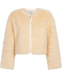 Source Unknown - Shearling Cropped Jacket - Lyst
