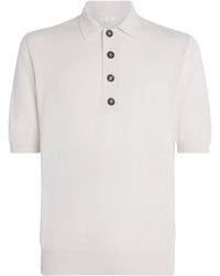 Eleventy - Cotton-Cashmere Polo Shirt - Lyst