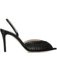 Andrea Wazen - Rhinestone-Embellished Katy Slingback Pumps 85 - Lyst