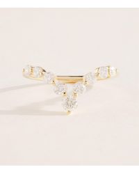 PERSÉE - And Diamond Wave Dome Ring - Lyst