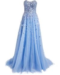 Pamella Roland - Tulle Strapless Gown - Lyst