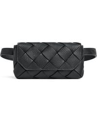 Bottega Veneta - Leather Diago Belt Bag - Lyst