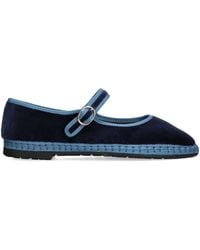 Flabelus - Velvet Montague Mary Janes - Lyst