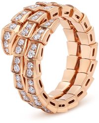 BVLGARI - And Diamond Serpenti Viper Ring - Lyst